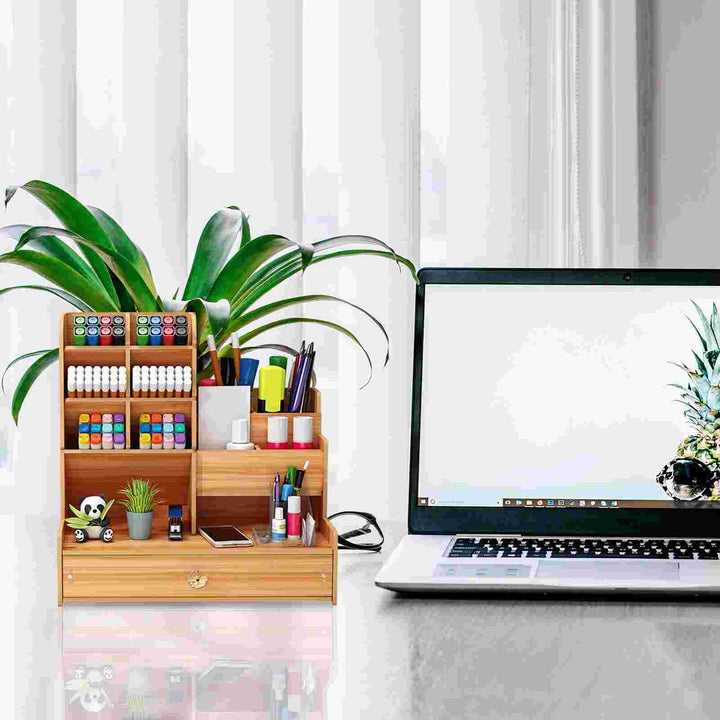 Rangement de bureau montable tout en un