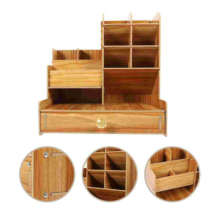 Rangement de bureau montable tout en un