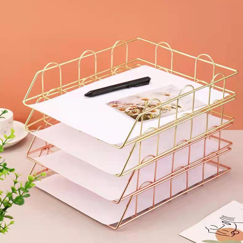 Étagère de rangement de fichiers à grille en métal