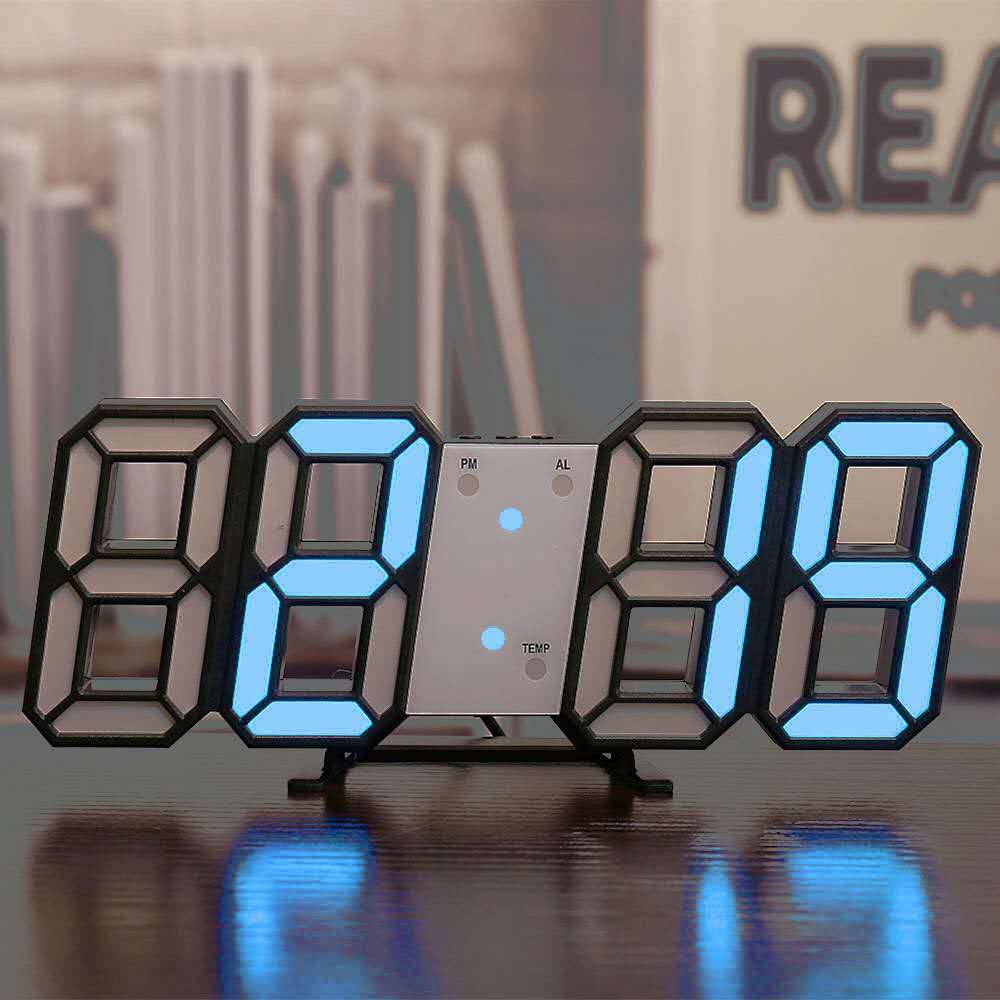 Horloge Digitale 3D Lumineuse