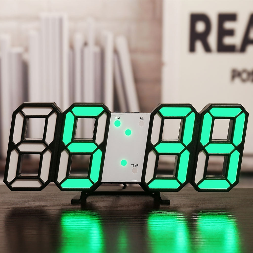 Horloge Digitale 3D Lumineuse