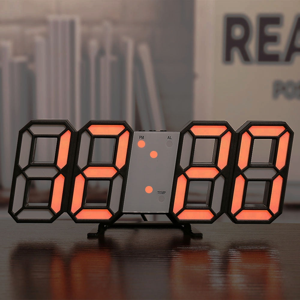 Horloge Digitale 3D Lumineuse