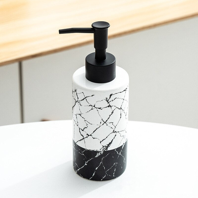 300ml  distributeur style marbre en céramique