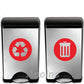 Stickers pour poubelle recyclage