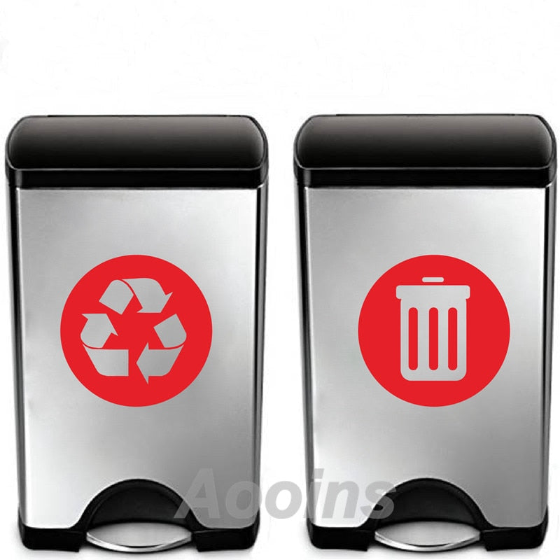 Stickers pour poubelle recyclage