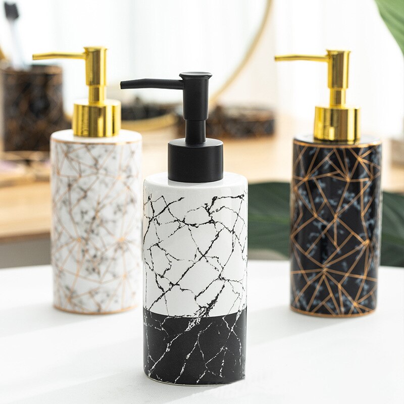 300ml  distributeur style marbre en céramique