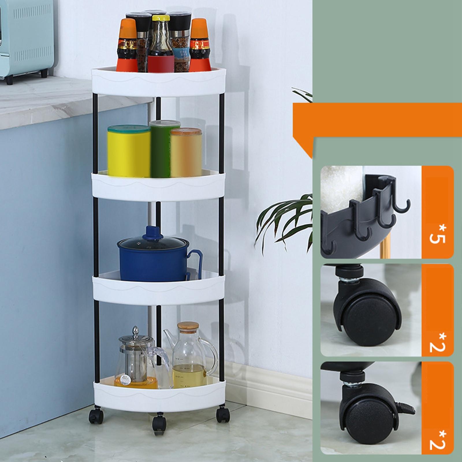 Etagère d'angle à roulette