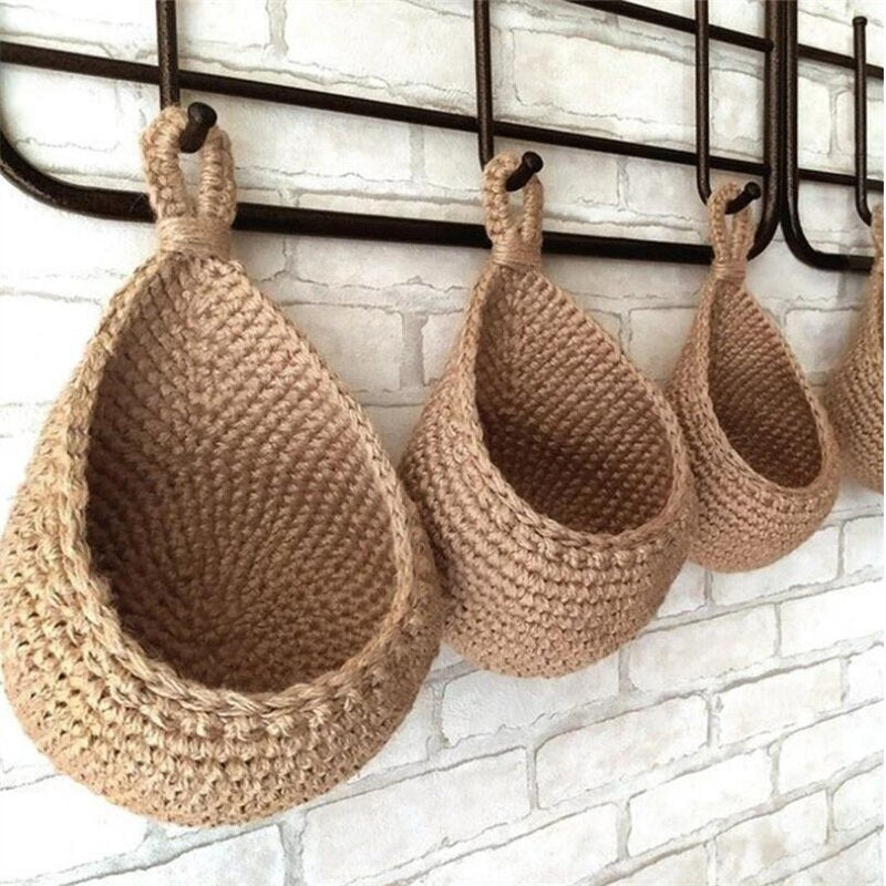 Sac Rangement suspendu en osier