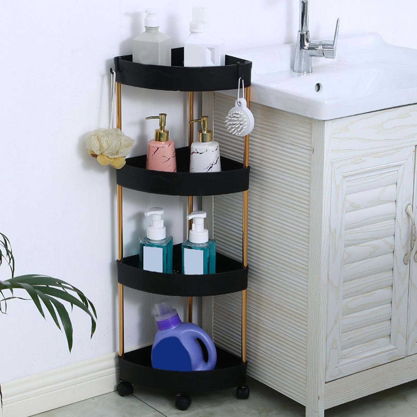 Etagère d'angle à roulette