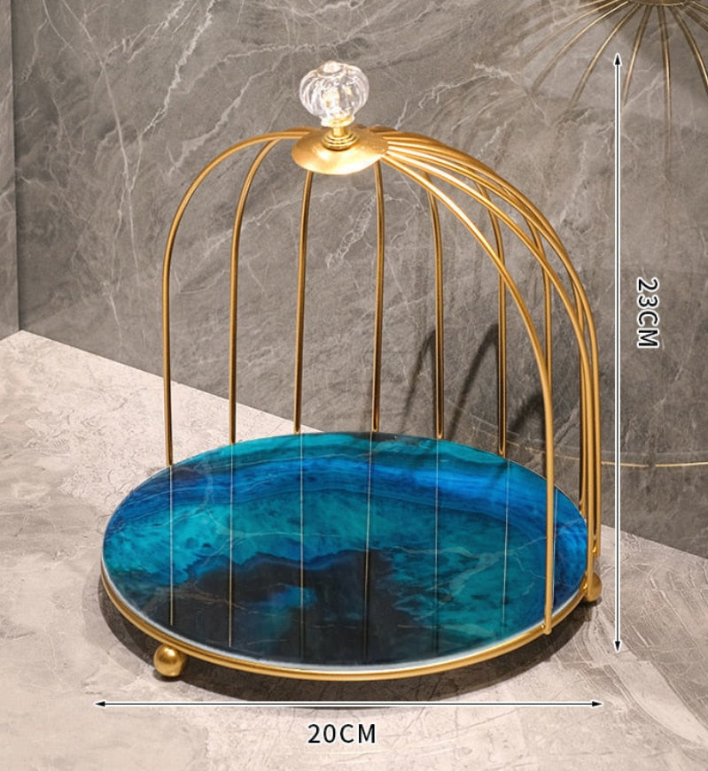 Etagère style marbre