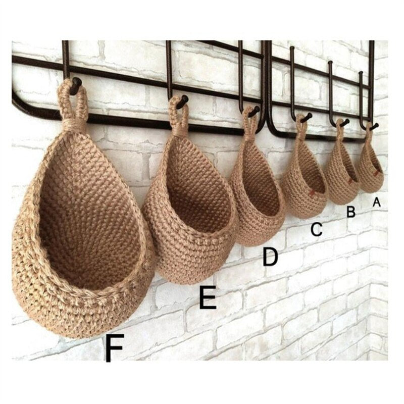 Sac Rangement suspendu en osier