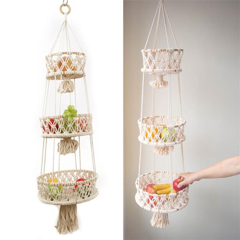 Etagère suspendu macramé