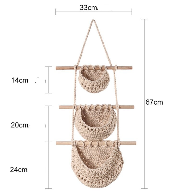 Hamac de Rangement macramé