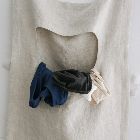 Sac à linge en Lin naturel